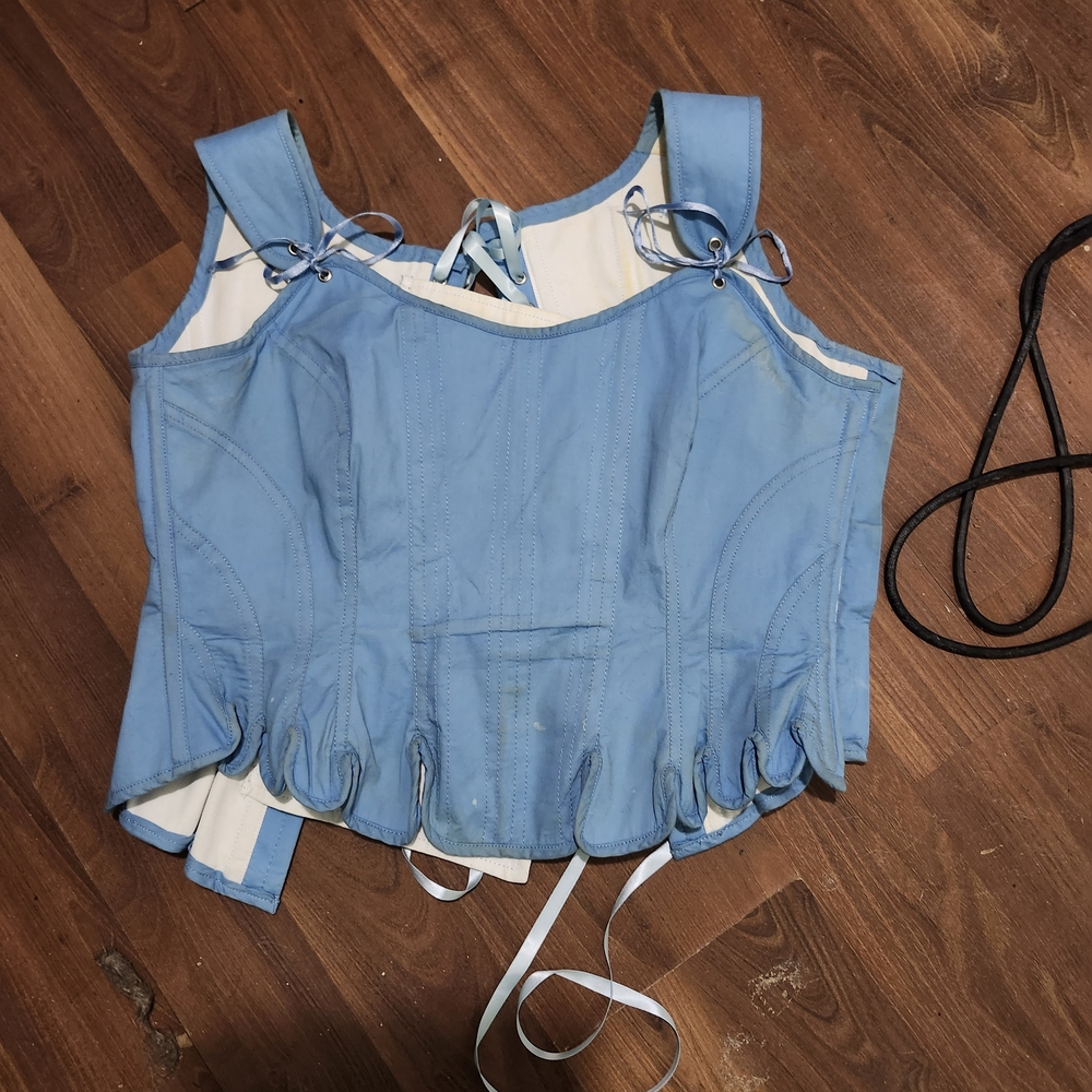 Sky Blue Corset Story Historic Inspired Corset